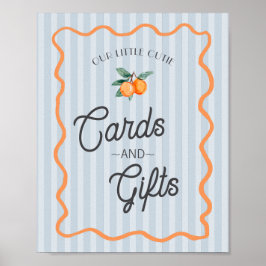Poster Cartões e presentes vermelhos de citros