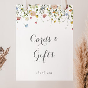 Poster Cartões e Sinal de Presente Coloridos das Flores S