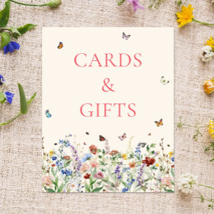 Poster Cartões e Sinal de presentes   Flores selvagens bo