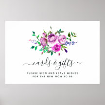 Cartões Florais e Presentes em Aquarela Rosa-Inten