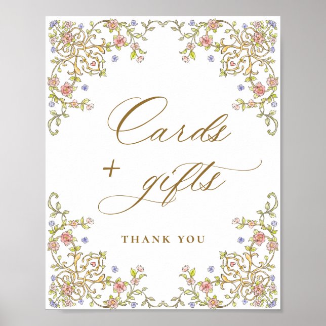 Poster Cartões Florais e Sinal de Presente da Grace Vitor (Frente)