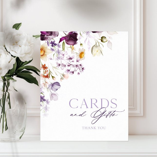 Poster Cartões Florais Elegantes e Sinal de presentes (Criador carregado)