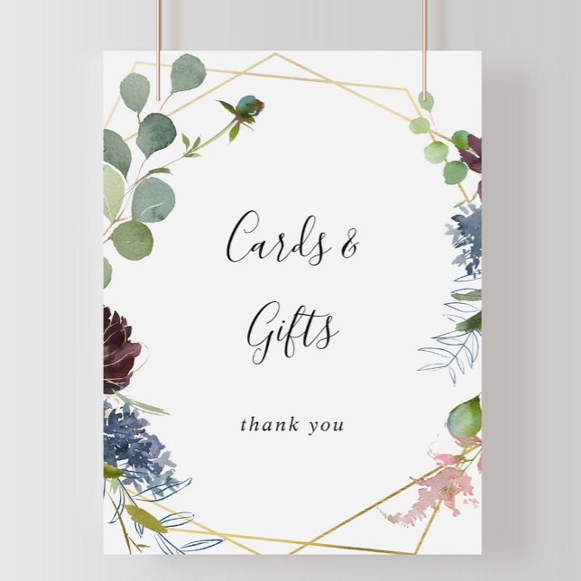 Poster Cartões geométricos Dourados e Sinal de presentes (Criador carregado)