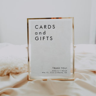 Poster Cartões Minimalistas Modernos E Sinal De Casamento