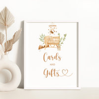 Cartões móveis e presentes para berçários de boho