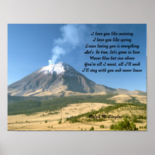 Póster Cartões postais românticos