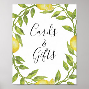 Poster Cartões & Presentes Limões Flor e Verdor