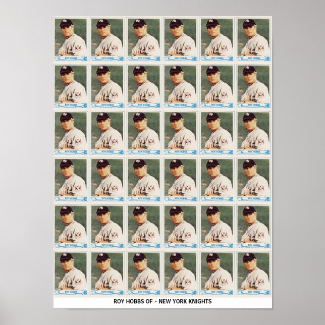 Poster Cartões Virgens Roy Hobbs (Frente)