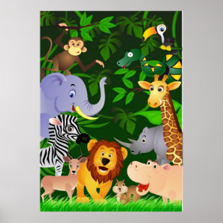 Poster Cartografia animal
