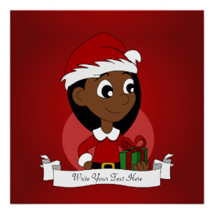 Póster Cartografia da menina de Natal