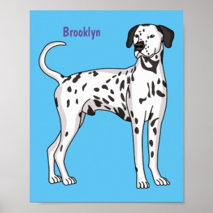 Poster Cartografia de cão Dalmaciano