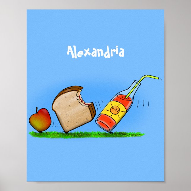 Poster Cartografia de formigas engraçadas (Frente)