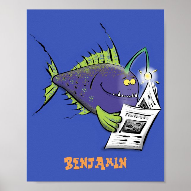 Poster Cartografia de peixe-anjo (Frente)