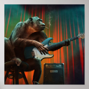 Poster Cartoon Ape