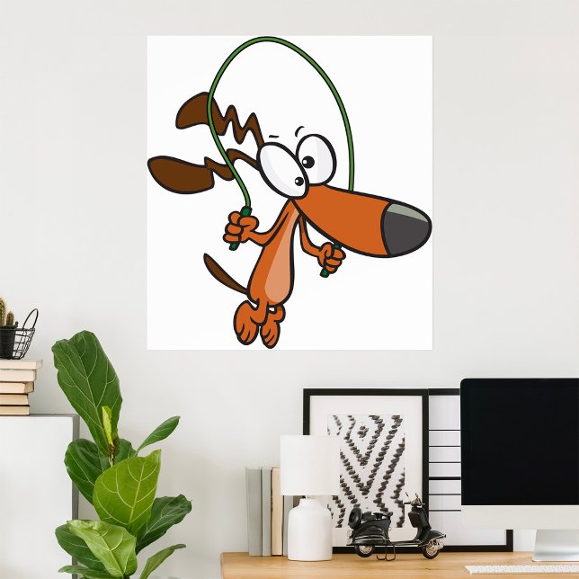 Poster Cartoon Brown Dog Ignorando (Criador carregado)