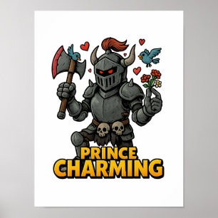 Poster Cartoon Cartoon Knight - "Preço encantador