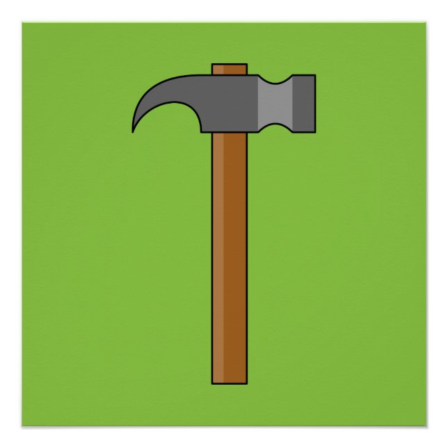 Póster Cartoon Claw Hammer (Frente)