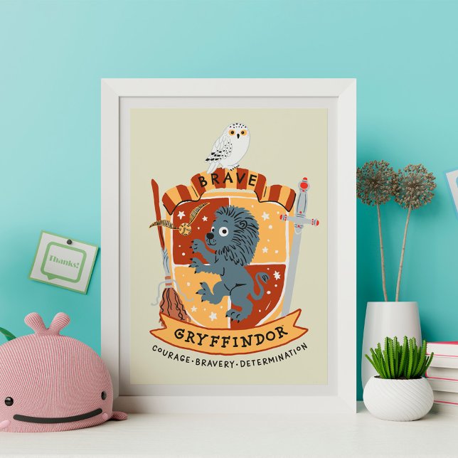 Poster Cartoon Crista Gryffindor Brava (Criador carregado)