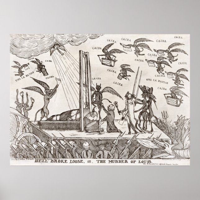 Poster Cartoon da Revolução Francesa (Frente)