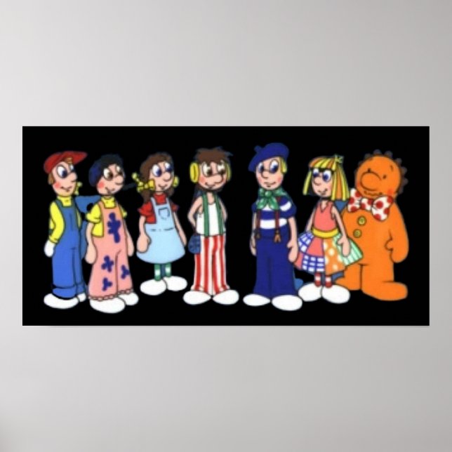 Poster Cartoon de bonecas rugas (Frente)