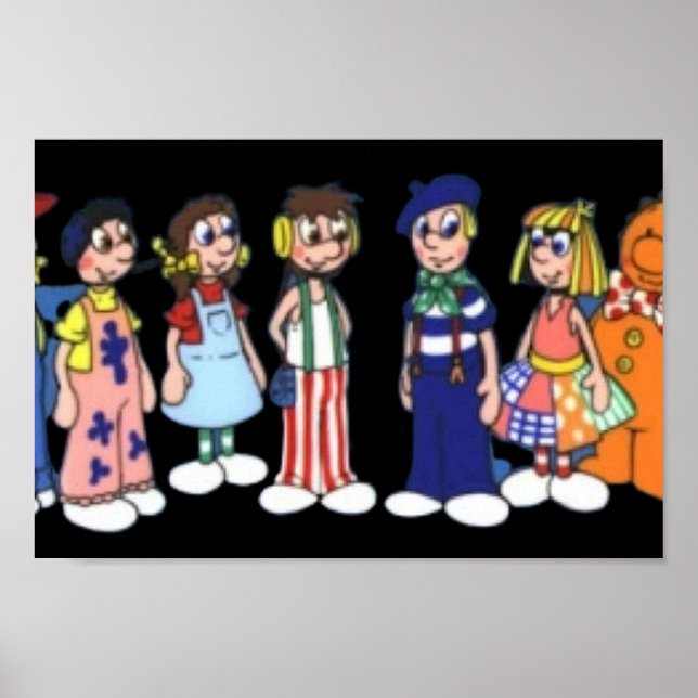 Poster Cartoon de bonecas rugas (Frente)