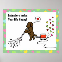 Cartoon de chocolate Labrador