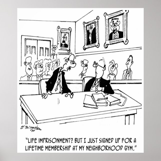 Póster Cartoon de Exercício 5311 (Frente)