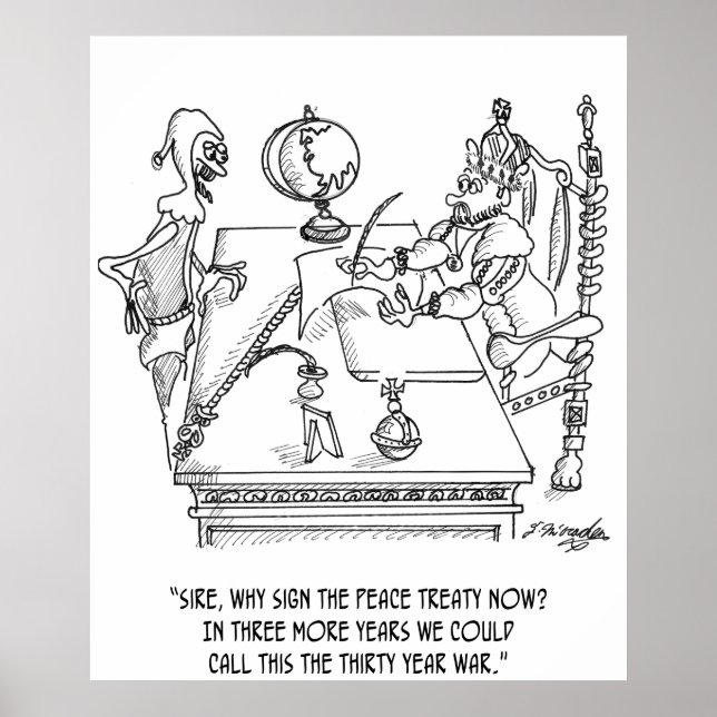 Póster Cartoon de Guerra 1398 (Frente)