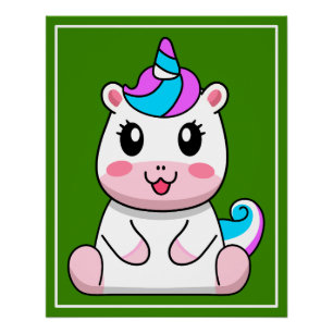 Póster Cartoon de Sessão Unicorn