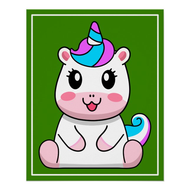 Póster Cartoon de Sessão Unicorn (Frente)