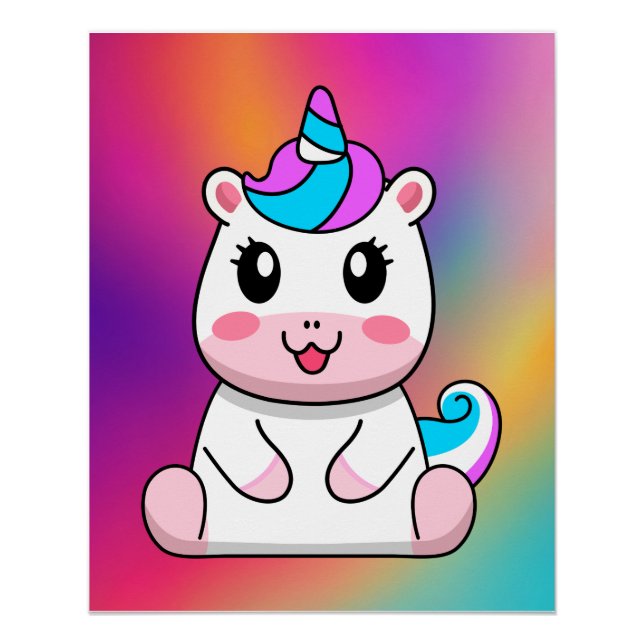 Póster Cartoon de Sessão Unicorn (Frente)