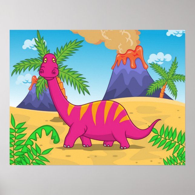 Poster Cartoon Dinossauro (Frente)