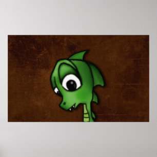 Póster Cartoon Dragon