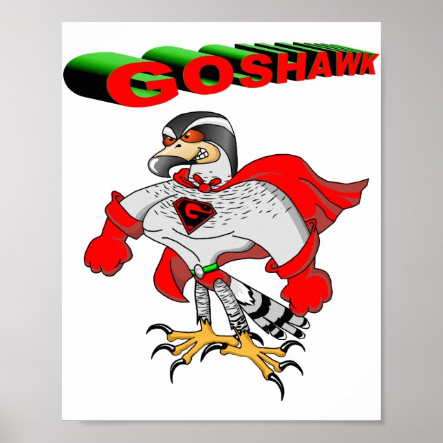 Poster Cartoon Goshawk (Frente)