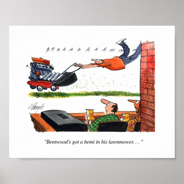 Poster Cartoon Hemi Mower (Frente)