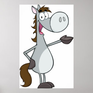 Poster Cartoon Horse