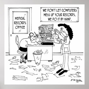 Poster Cartoon hospitalar 7117