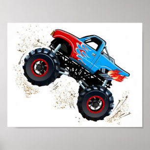 Poster Cartoon Monster Truck