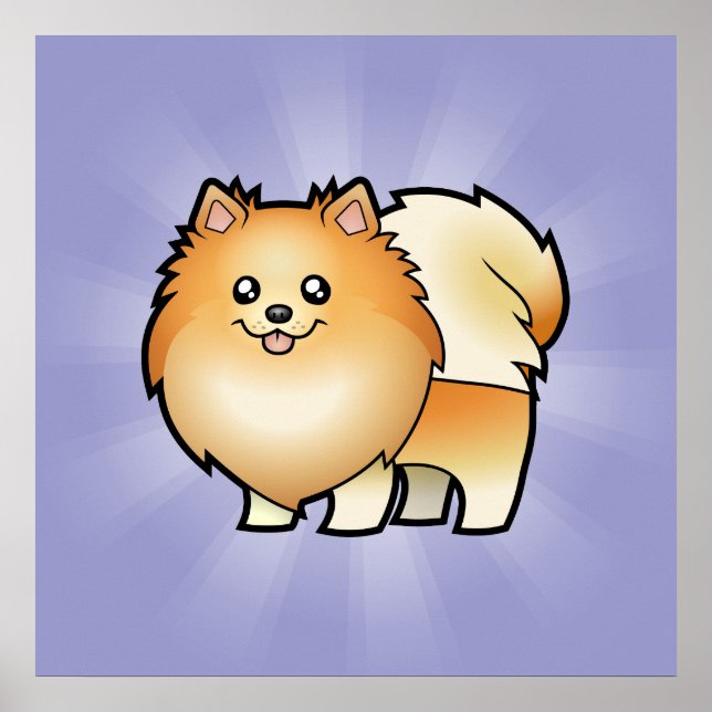 Póster Cartoon Pomeraniano (Frente)