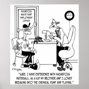 Poster Cartoon Químico 8791