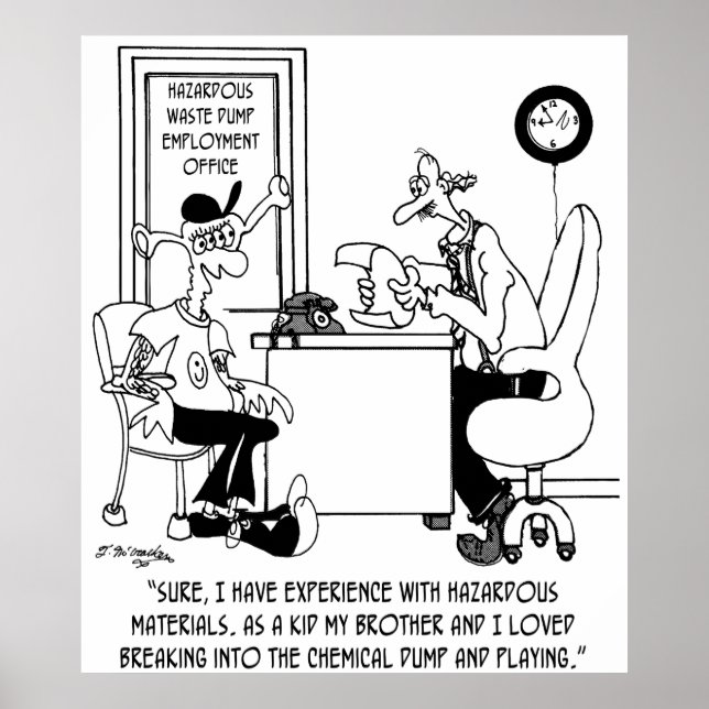 Poster Cartoon Químico 8791 (Frente)