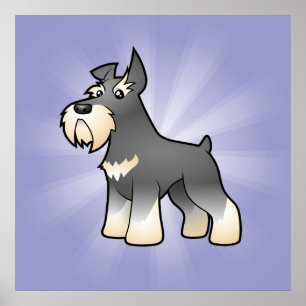 Poster Cartoon Schnauzer