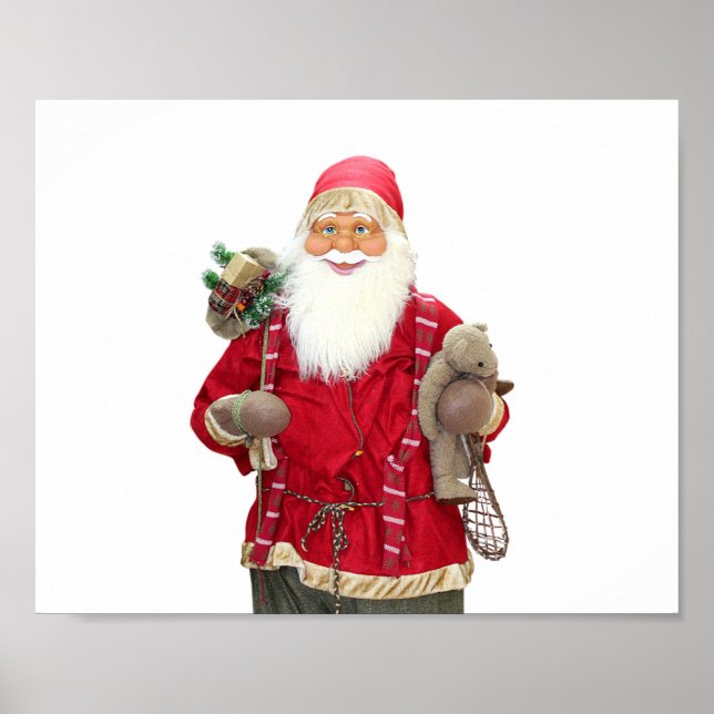 Poster Cartoon Smiling Santa Claus (Frente)