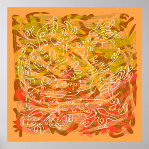 Poster Cartoonish Organik