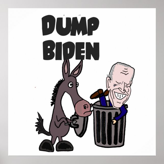 Poster Cartum Engraçado Joe Biden (Frente)