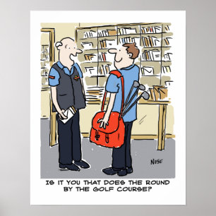 Poster Cartum Golfista Adora Golfe