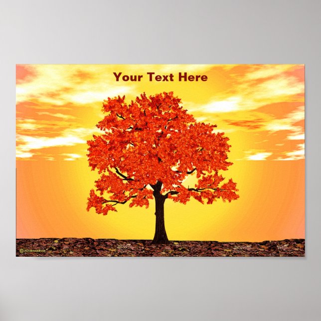 Poster Carvalho da Manhã Colorido (Frente)