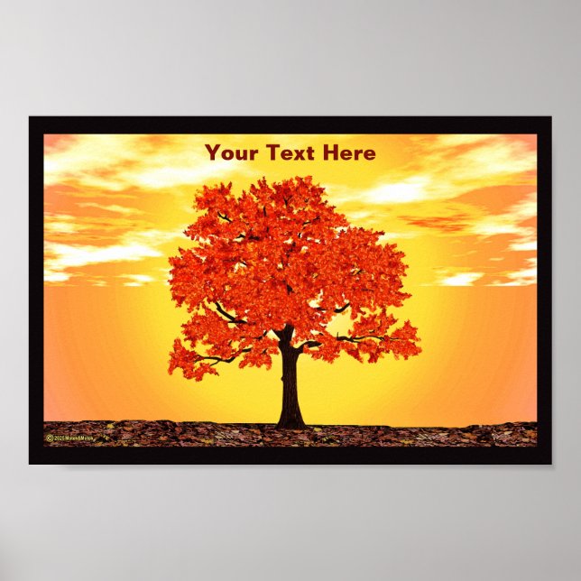 Poster Carvalho da Manhã Colorido (Frente)