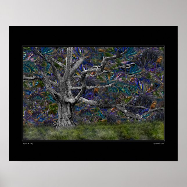 Póster Carvalho Psicodélico (Frente)