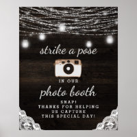 Carvalho Ridge Rustic Wood Foto Booth Casamento Si